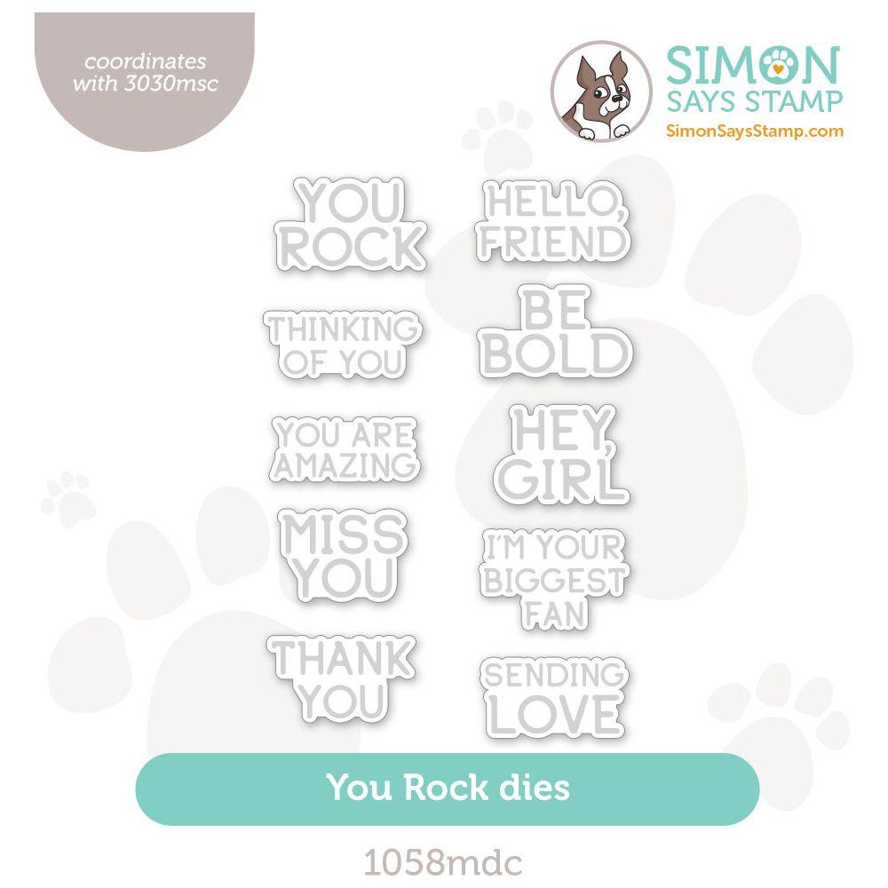 Simon Says Stamp You Rock Wafer Dies 1058mdc Be Bold