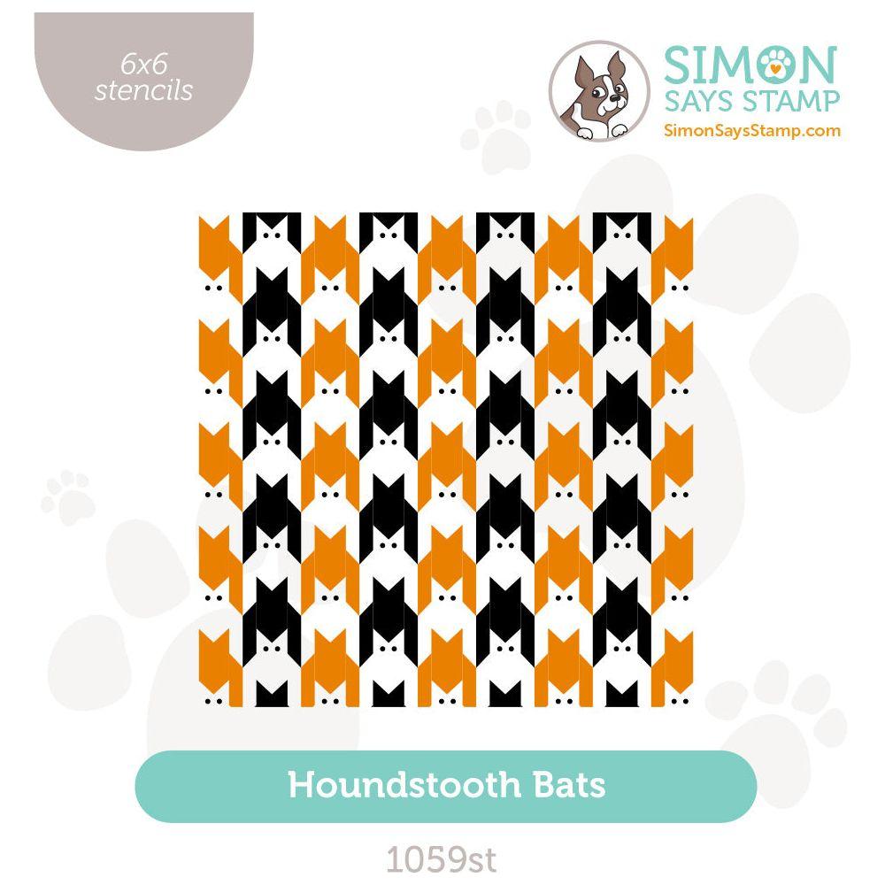 Simon Says Stamp Stencils Houndstooth Bats 1059st