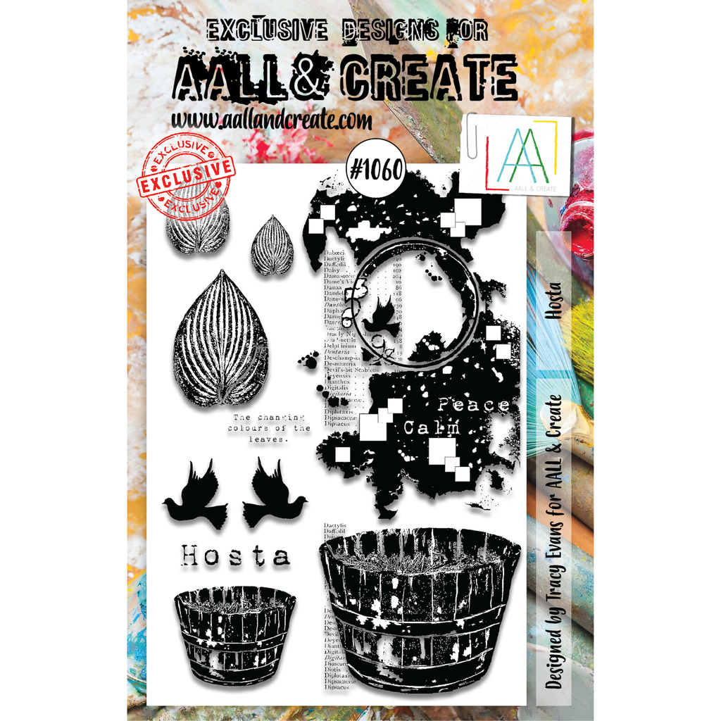 AALL & Create Hosta A5 Clear Stamps 1060