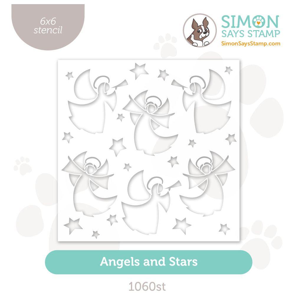 Simon Says Stamp Stencil Angels and Stars 1060st