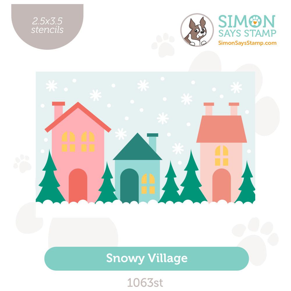 Simon Says Stamp Stencils Snowy Village 1063st