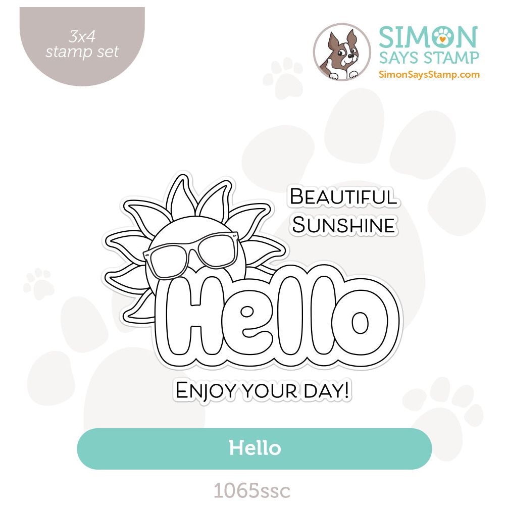 Simon Says Stamp Hello Clear Stamp Set