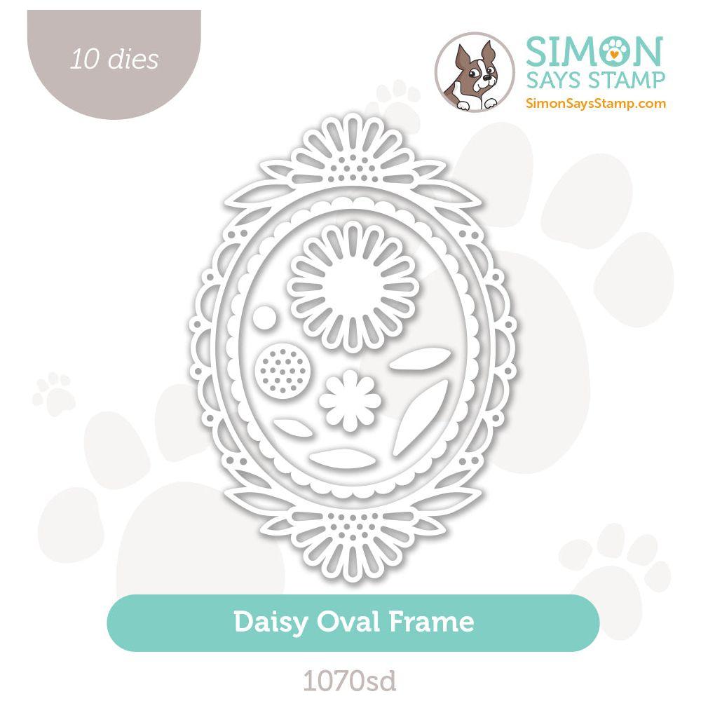 Simon Says Stamp Daisy Oval Frame Wafer Dies 1070sd Celebrate