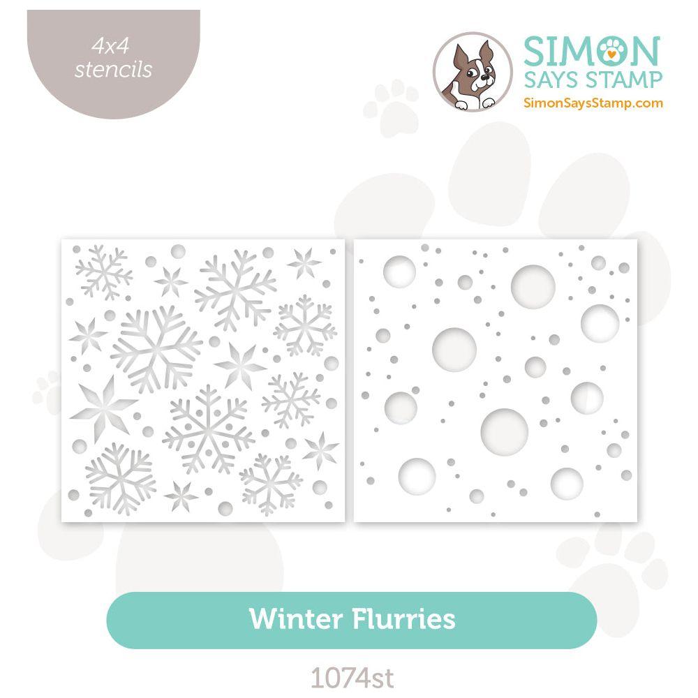 Simon Says Stamp Stencils Winter Flurries 1074st