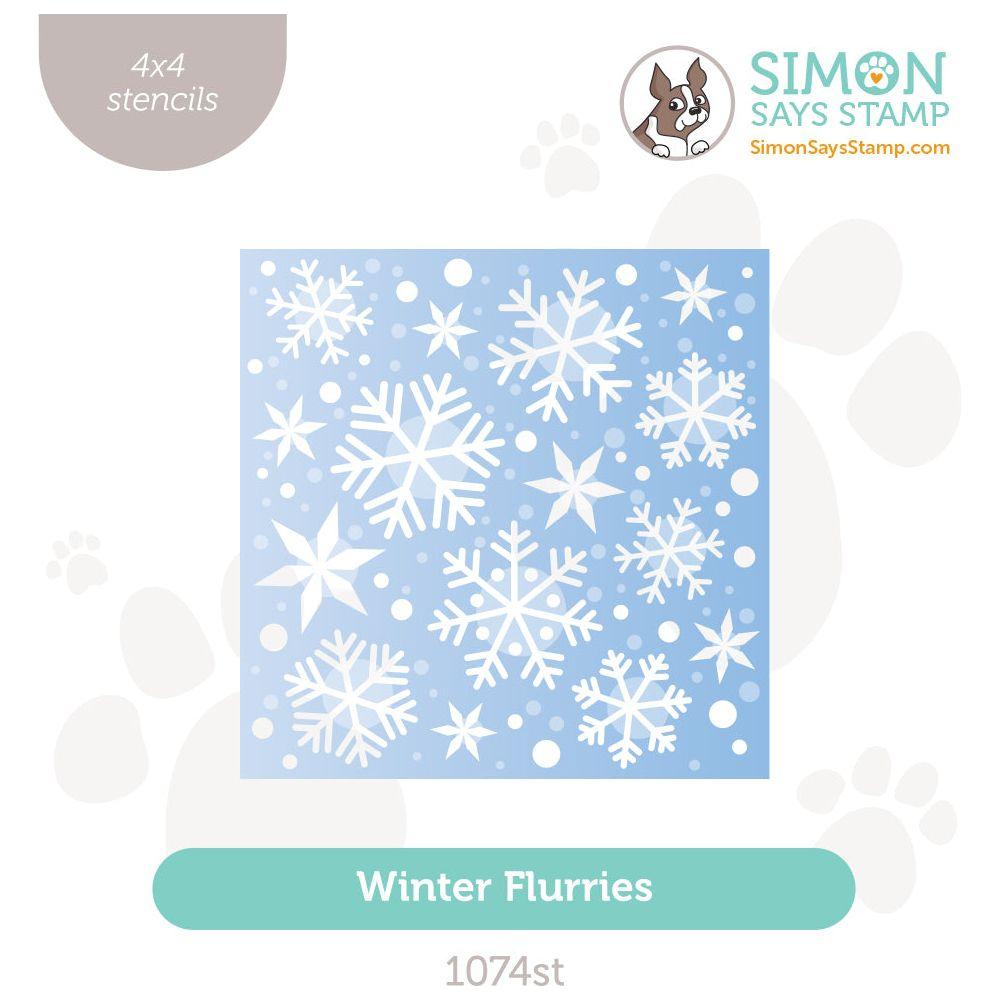 Simon Says Stamp Stencils Winter Flurries 1074st