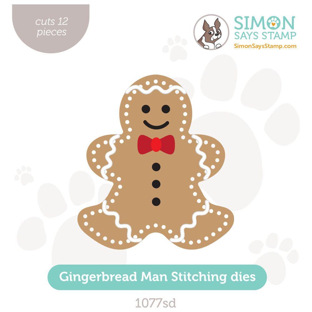 Simon Says Stamp Gingerbread Man Stitching Wafer Dies 1077sd