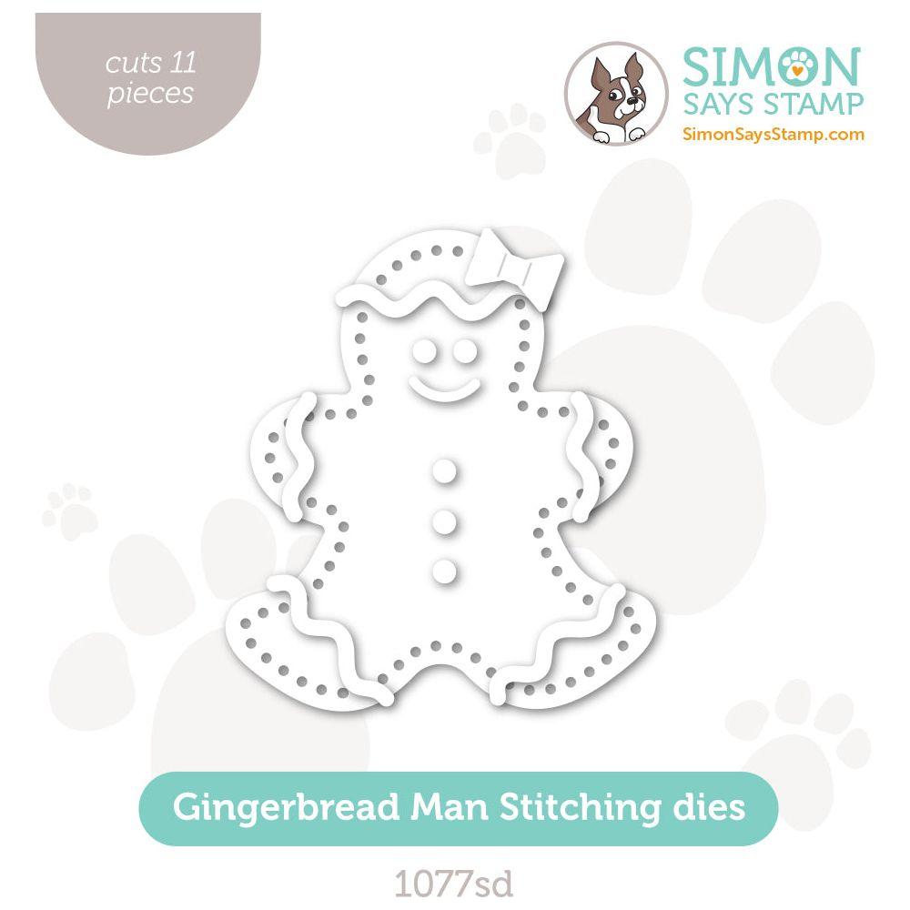 Simon Says Stamp Gingerbread Man Stitching Wafer Dies 1077sd