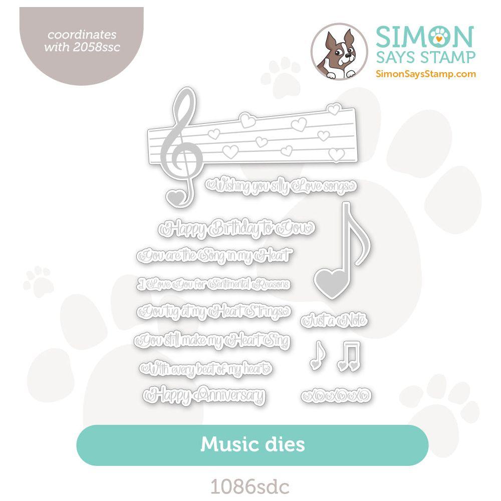 Simon Says Stamp Music Wafer Dies 1086sdc Cheering For You