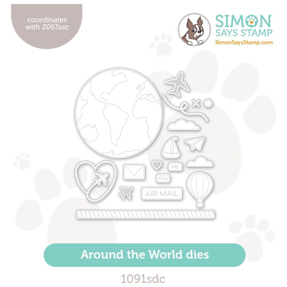 Simon Says Stamp Around the World Wafer Dies 1091sdc Sunny Vibes