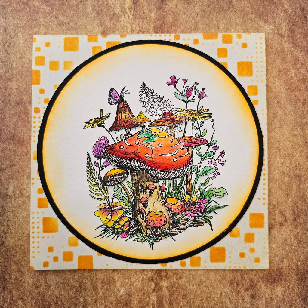 AALL & Create Insectual Healing A6 Clear Stamps 1093 mushroom