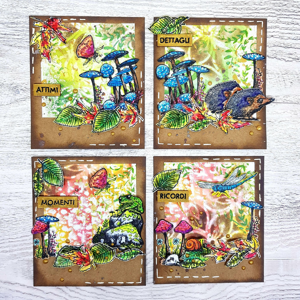 AALL & Create The Forest Bunch A6 Clear Stamps 1094 mushrooms