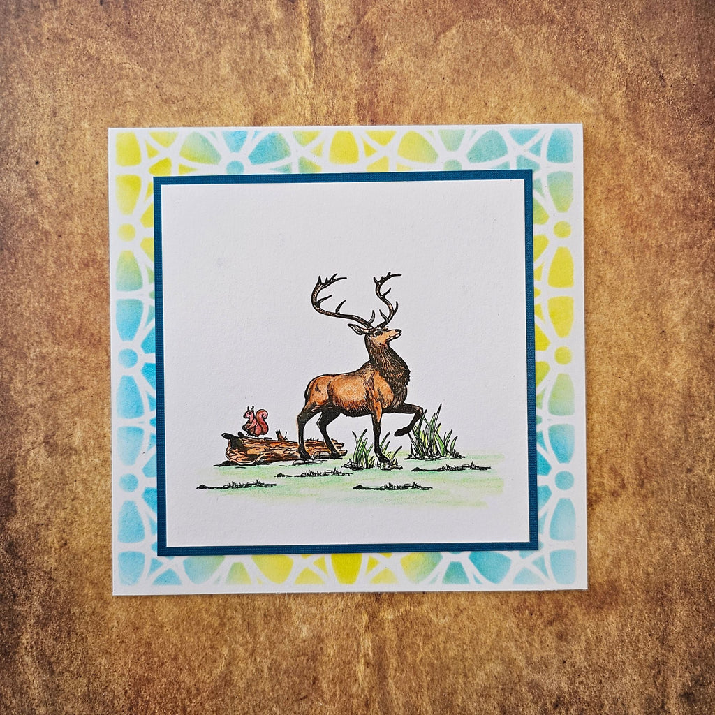 AALL & Create Me Stag, You Stamp A7 Clear Stamps 1099 stencil