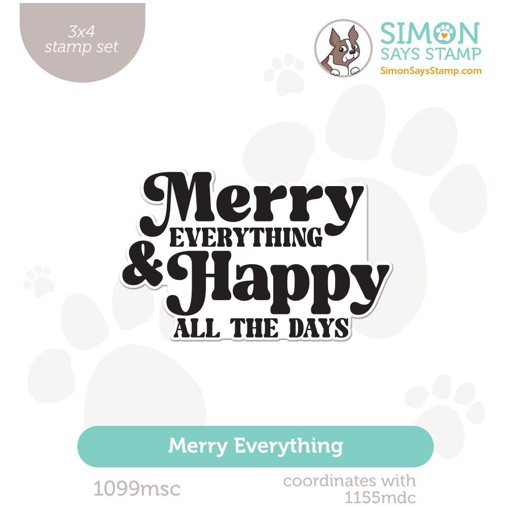 Simon Says Clear Stamps Merry Everything 1099msc Sweet Wishes