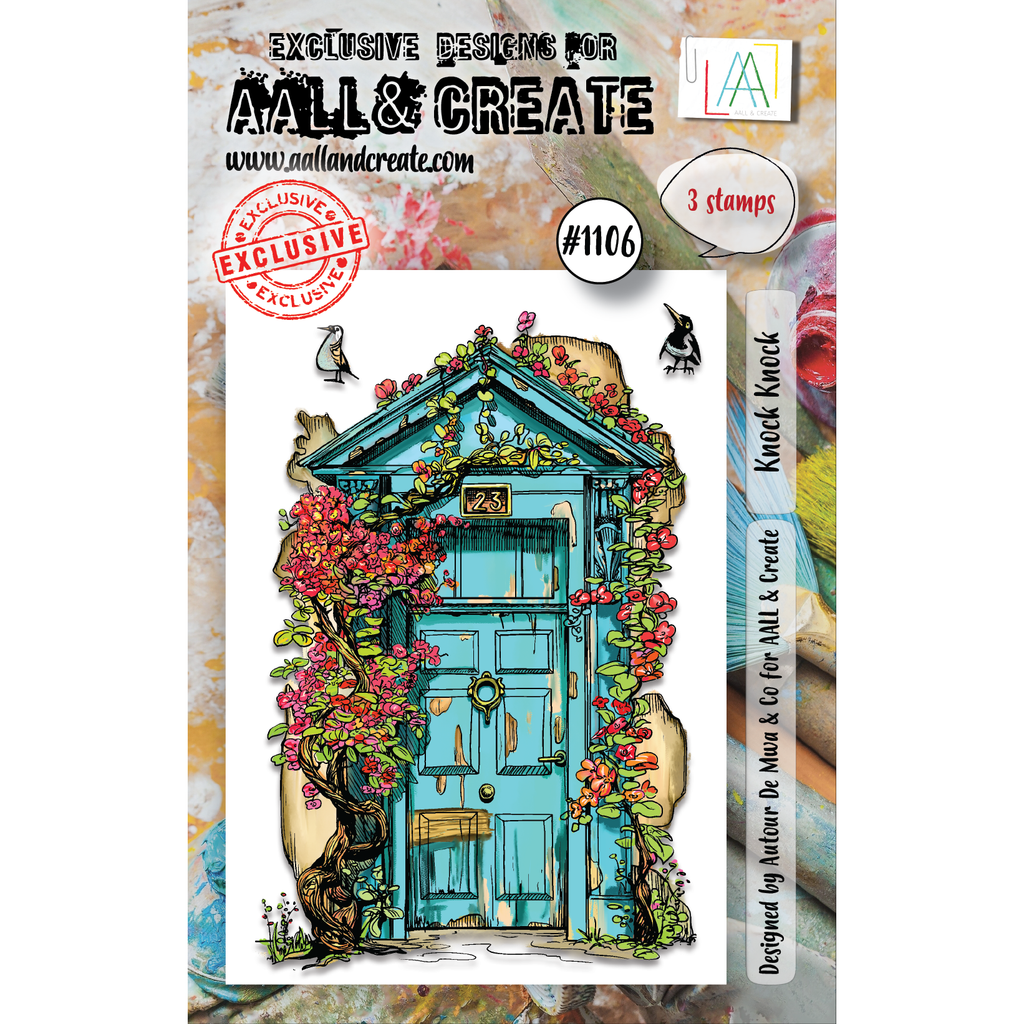 AALL & Create Knock Knock A7 Clear Stamps 1106