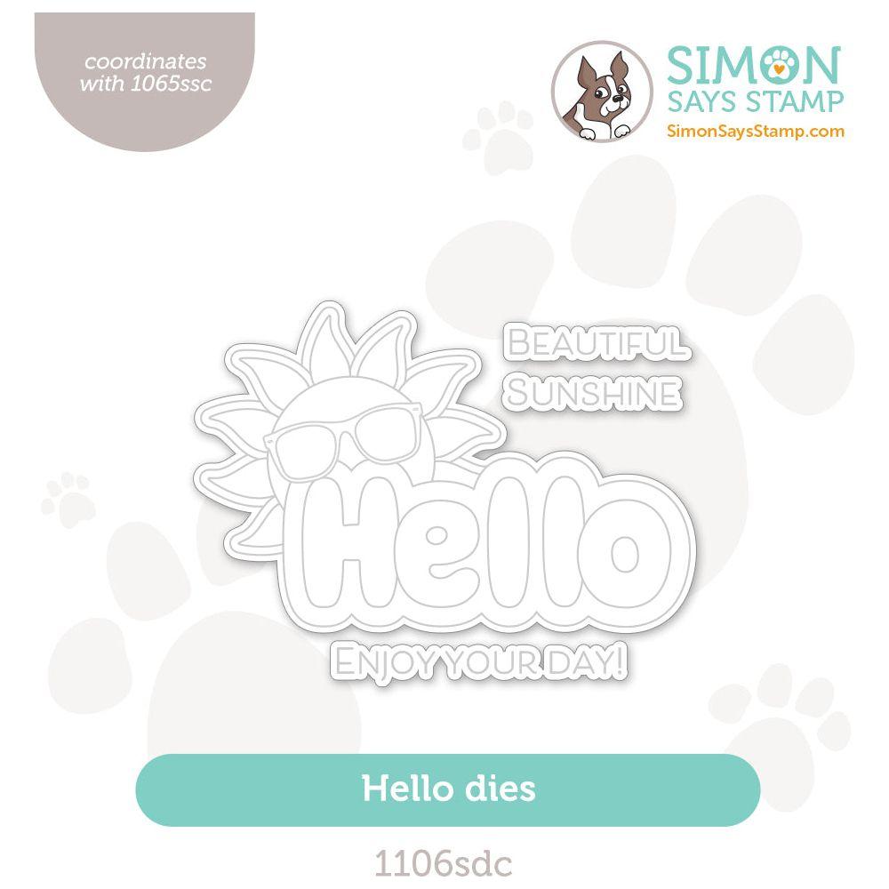 Simon Says Stamp Hello Wafer Dies 1106sdc