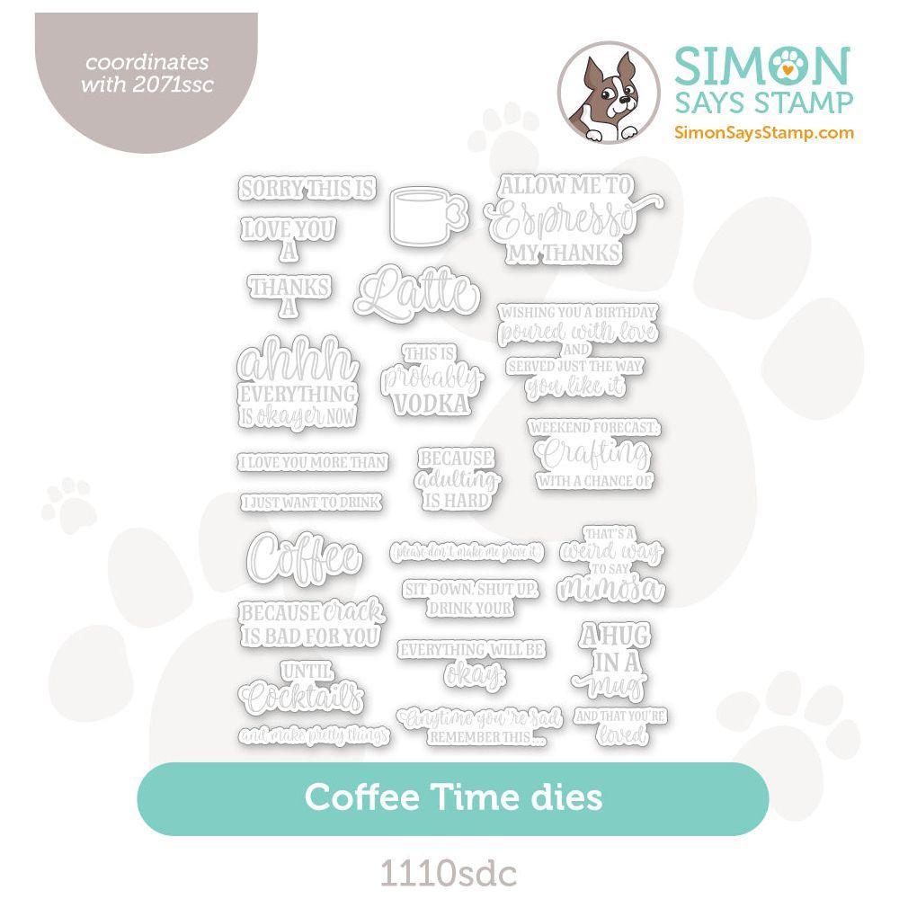 Simon Says Stamp Coffee Time Wafer Dies 1110sdc Stamptember