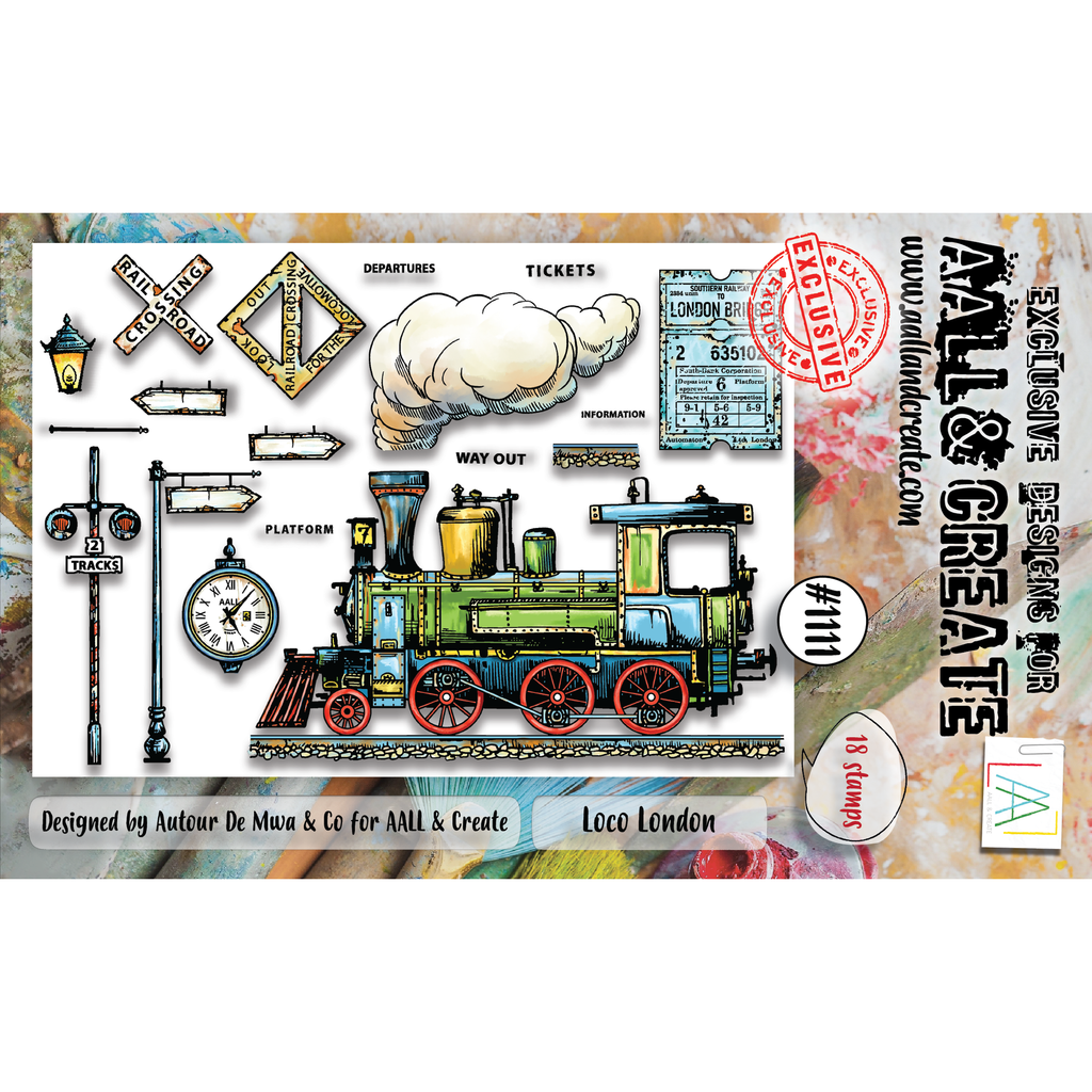 AALL & Create Loco London A6 Clear Stamps 1111