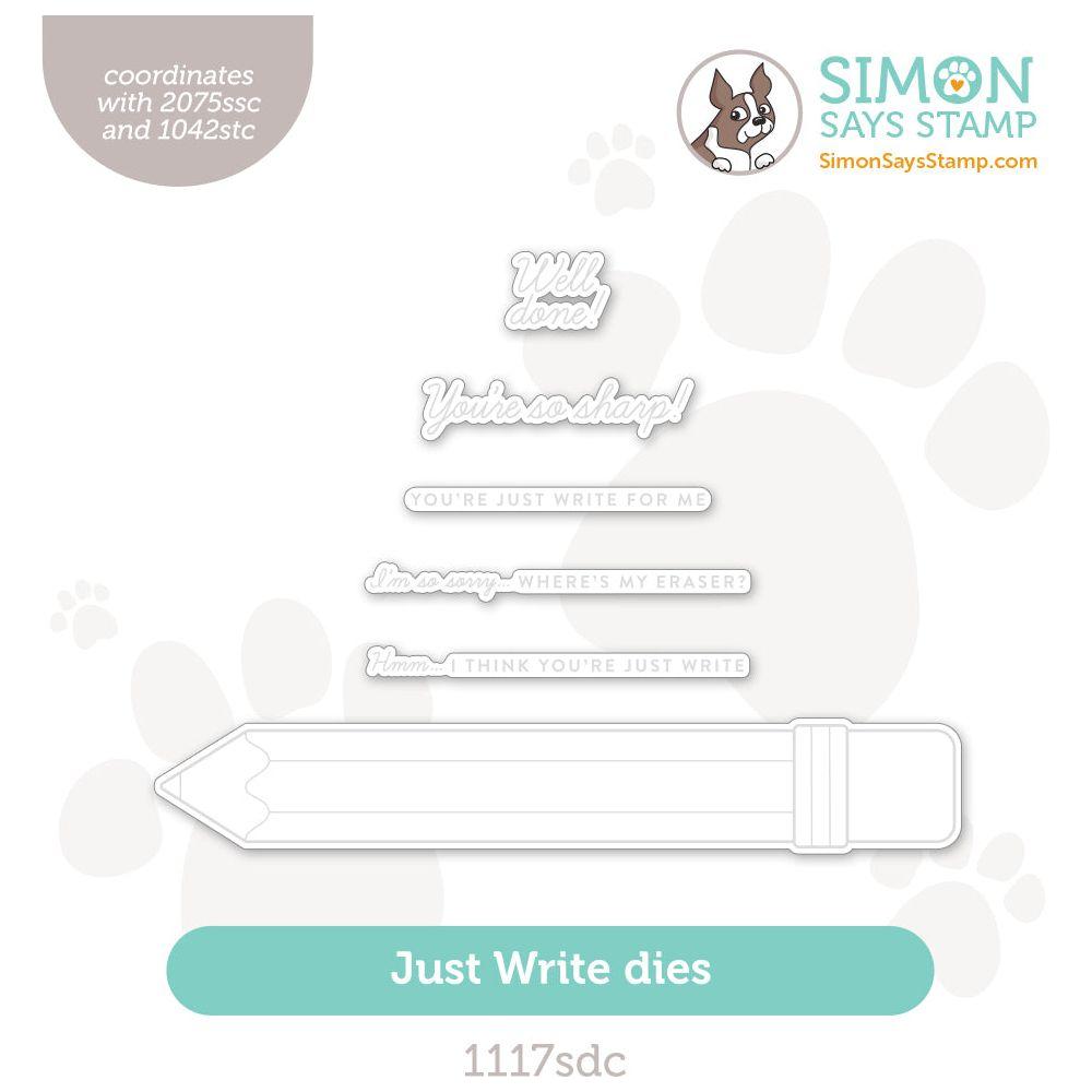 Simon Says Stamp Just Write Wafer Dies 1117sdc Cheering for You