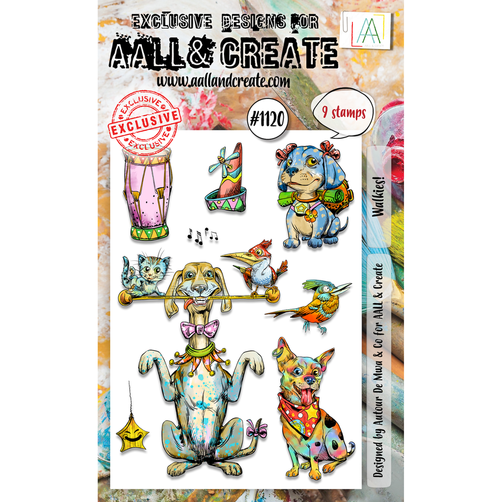 AALL & Create Walkies! A6 Clear Stamps 1120