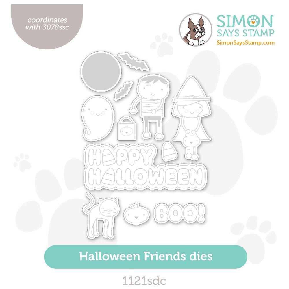 Simon Says Stamp Halloween Friends Wafer Dies 1121sdc Cheering for You