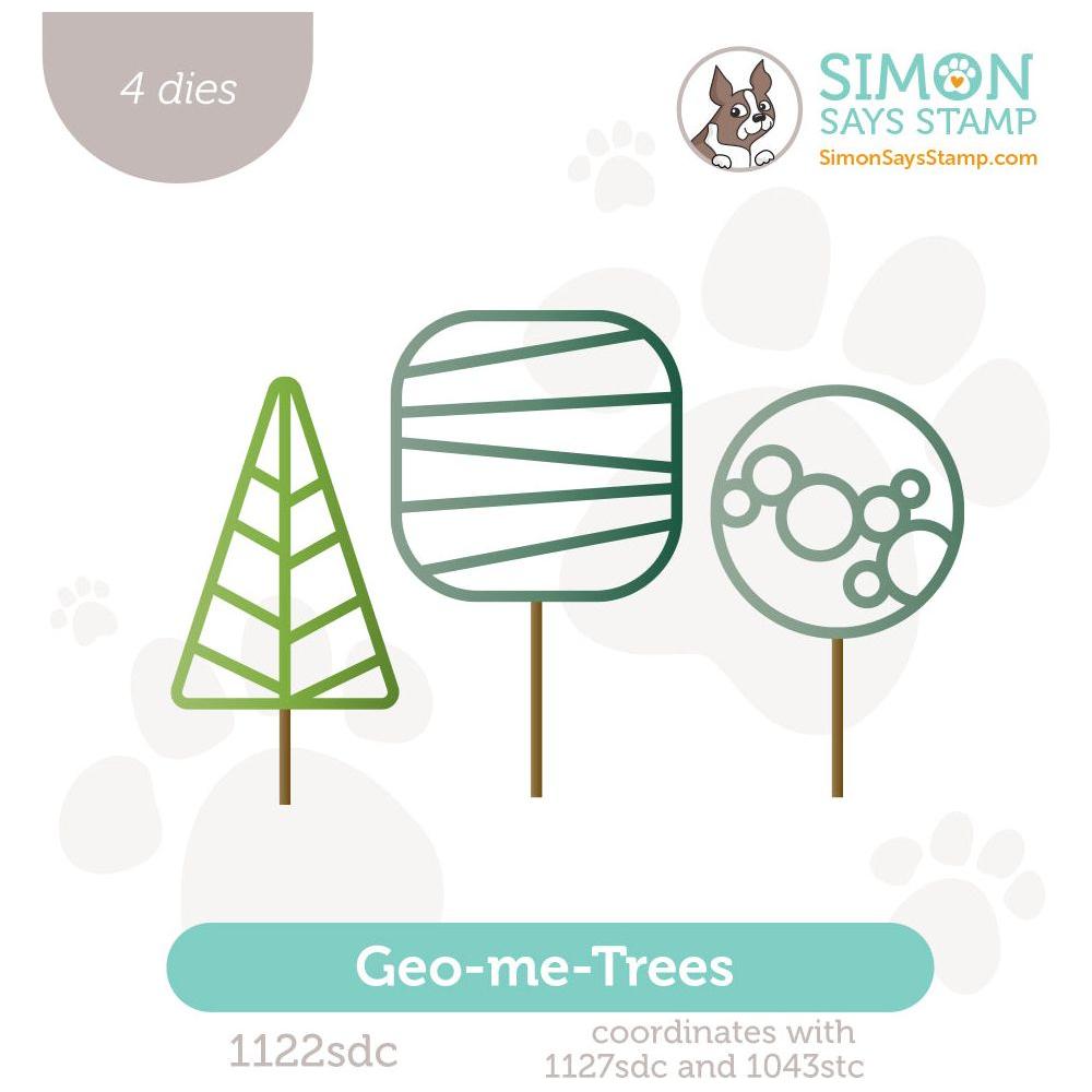 Simon Says Stamp Geo Me Trees Wafer Dies 1122sdc Cheering for You