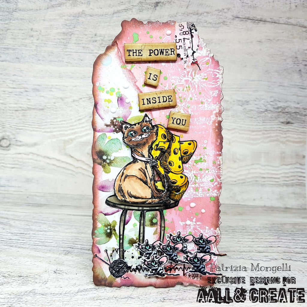 AALL & Create Alleycat Acrocats A6 Clear Stamps 1123 tag