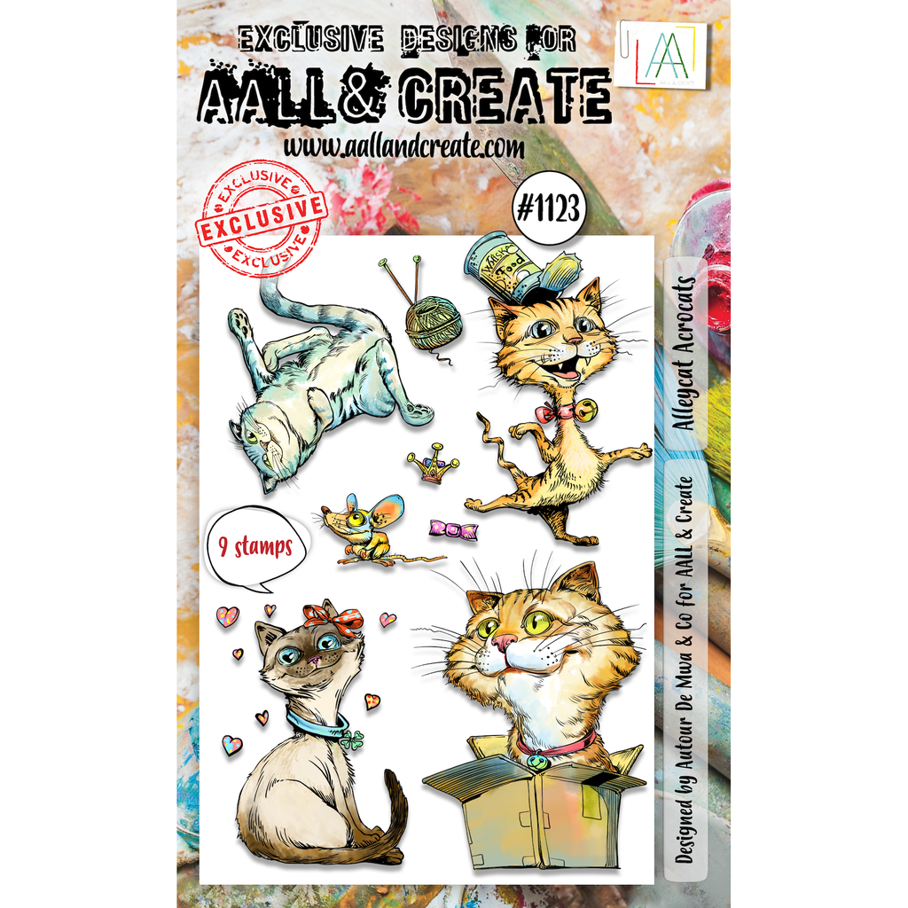 AALL & Create Alleycat Acrocats A6 Clear Stamps 1123