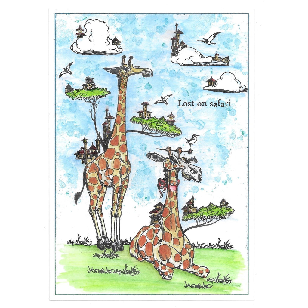 AALL & Create Sky's The Limit A6 Clear Stamps 1127 giraffe