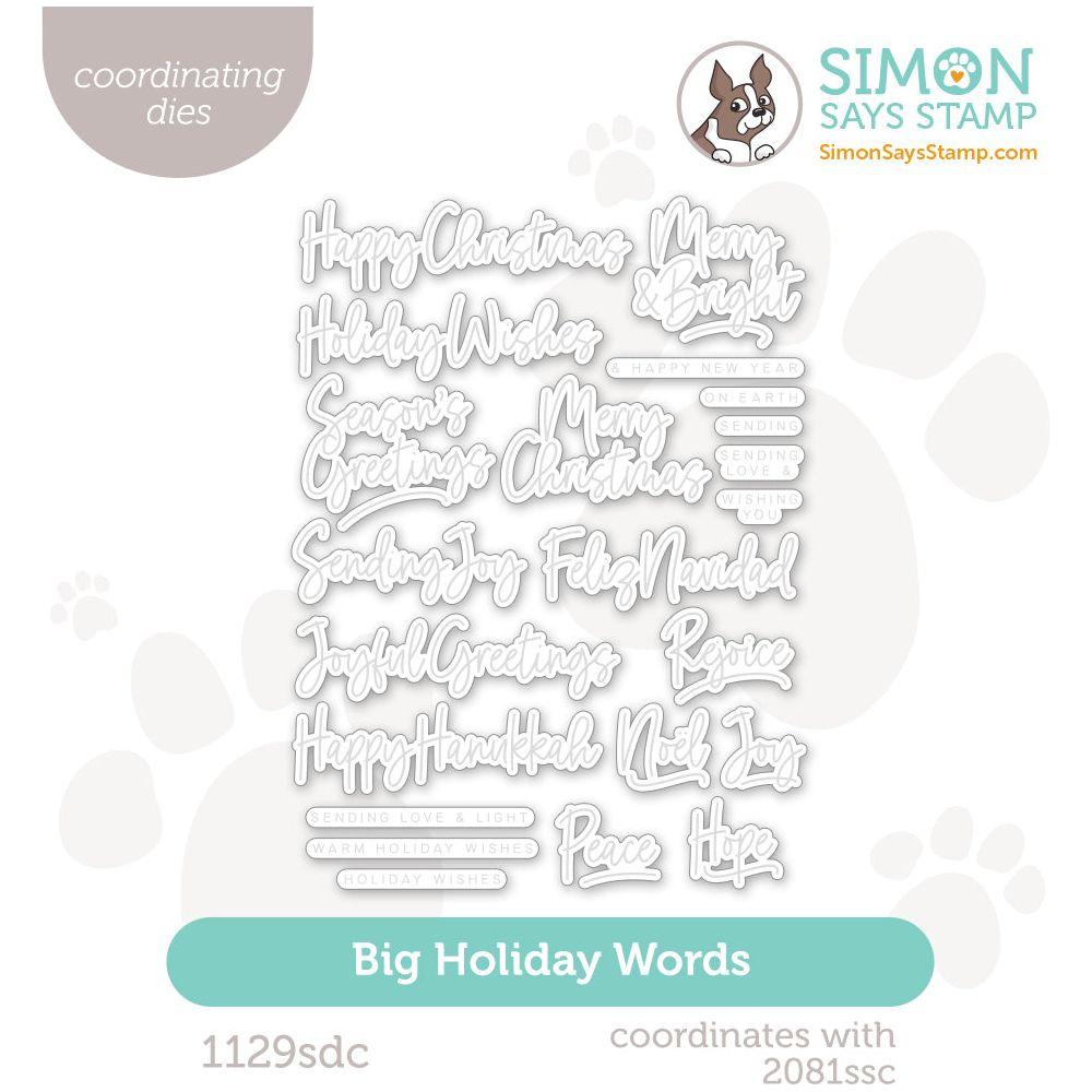 Simon Says Stamp Big Holiday Words Wafer Dies 1129sdc Stamptember