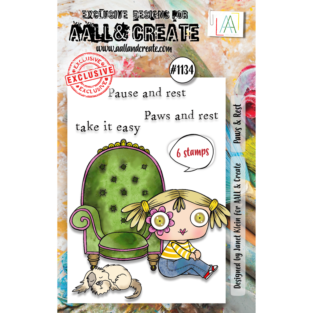 AALL & Create Paws & Rest A7 Clear Stamps 1134