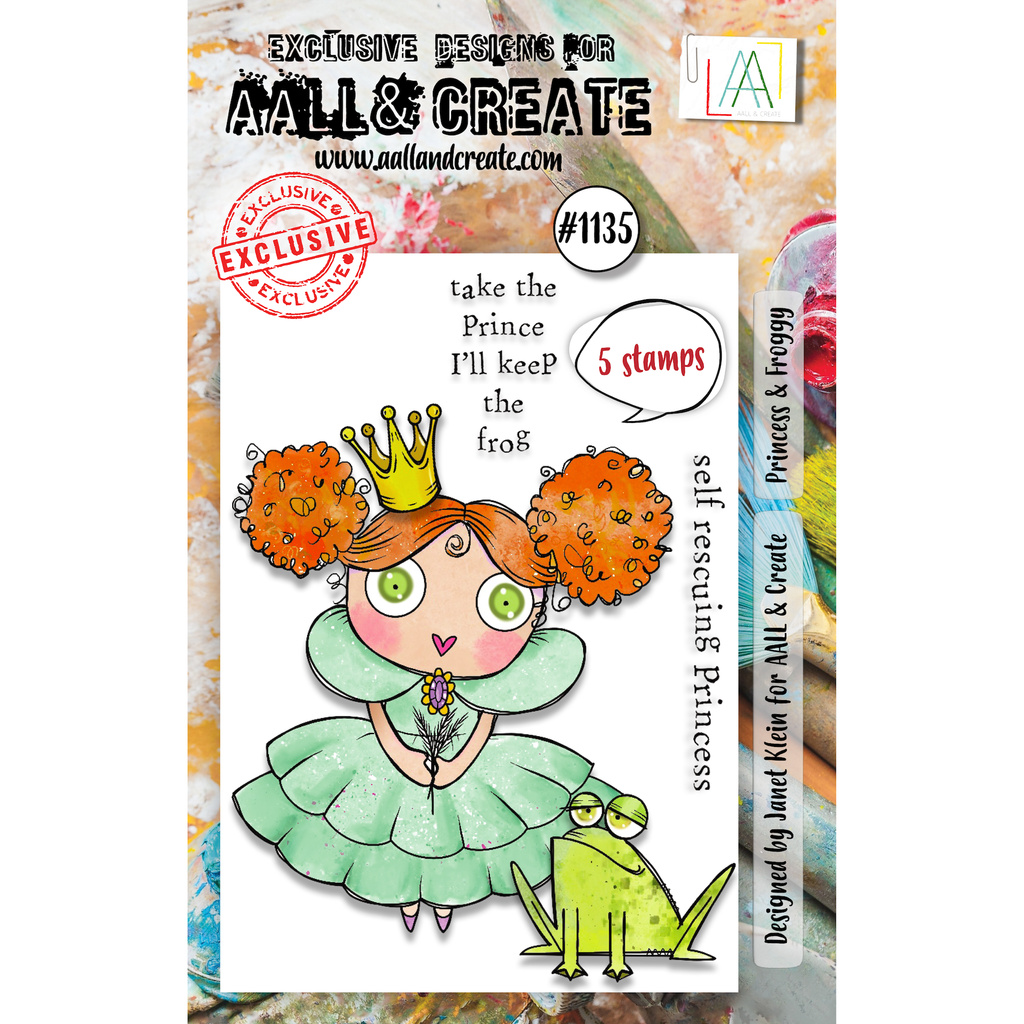 AALL & Create Princess & Froggy A7 Clear Stamps 1135