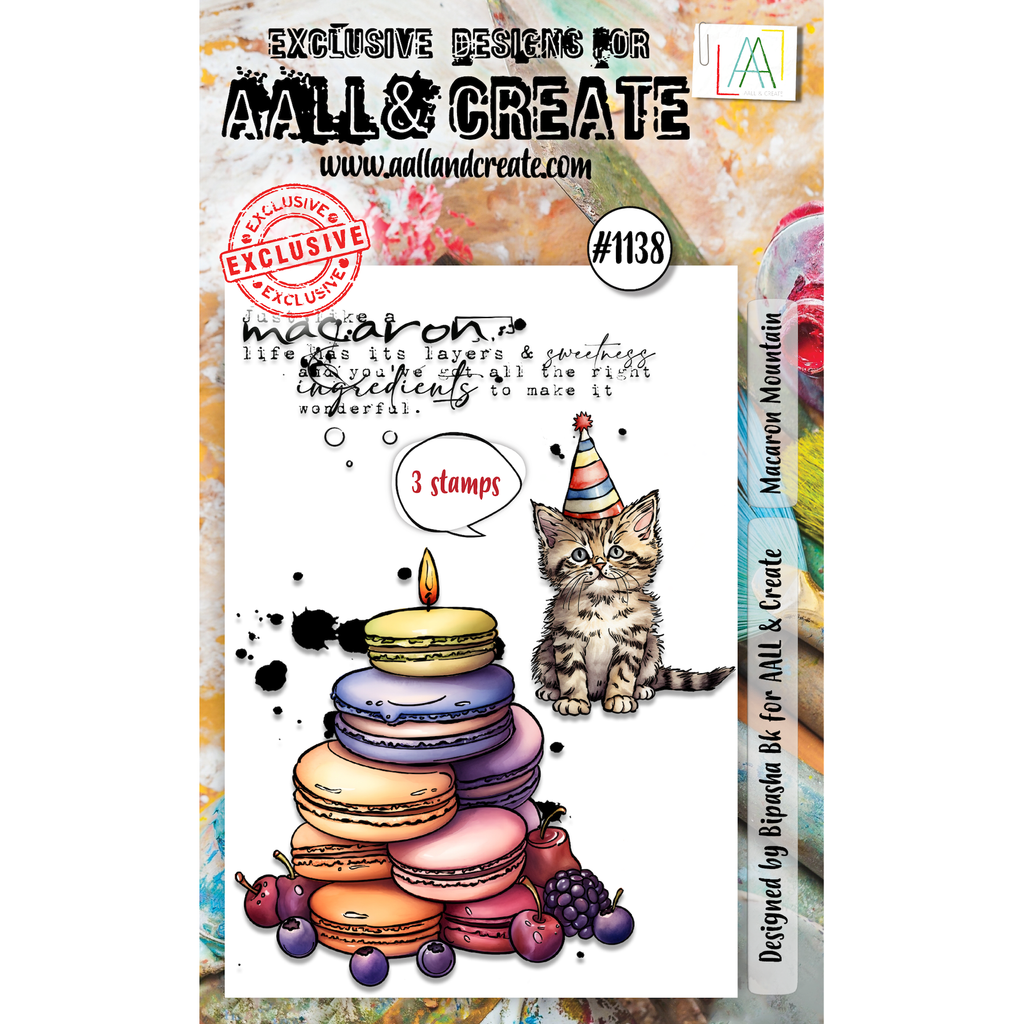 AALL & Create Macaron Mountain A6 Clear Stamps 1138