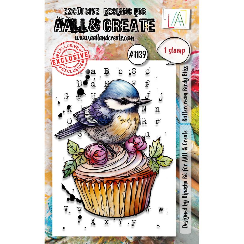 AALL & Create Buttercream Birdy Bliss A7 Clear Stamps 1139