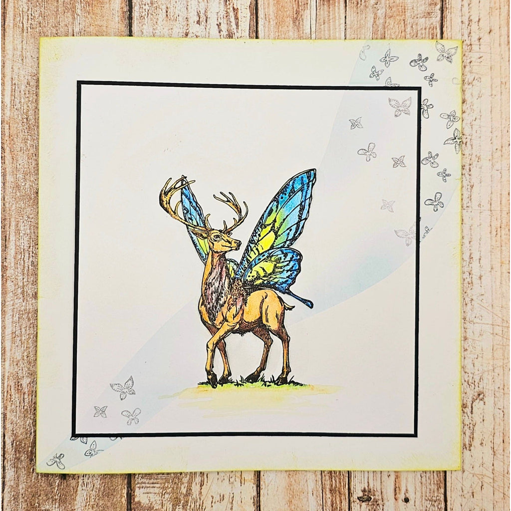 AALL & Create We Will Meet Again A6 Clear Stamps 1148 deer with wings