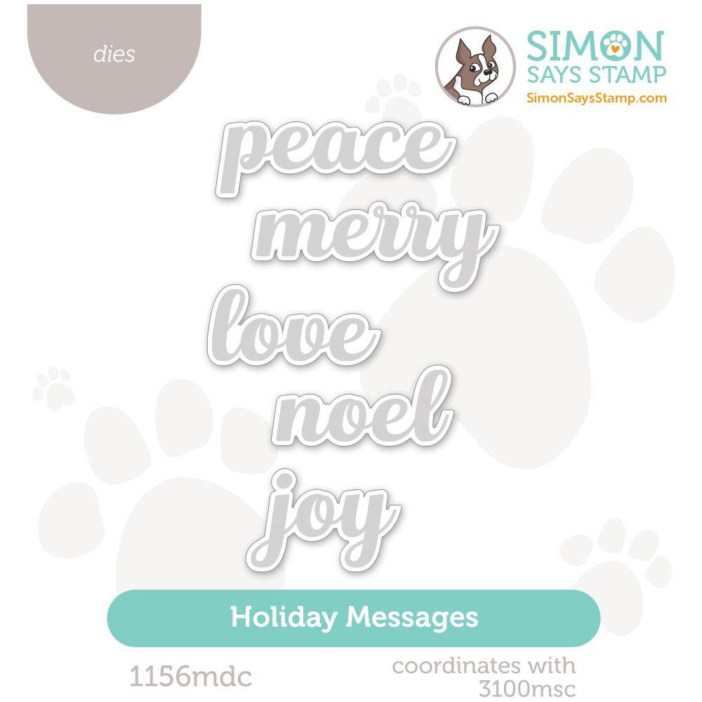 Simon Says Stamp Holiday Messages Wafer Dies 1156mdc Sweet Wishes