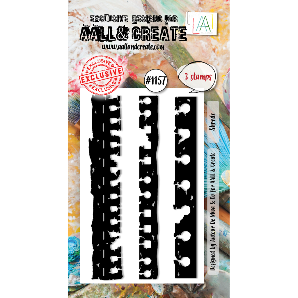 AALL & Create Shredz A8 Clear Stamps 1157