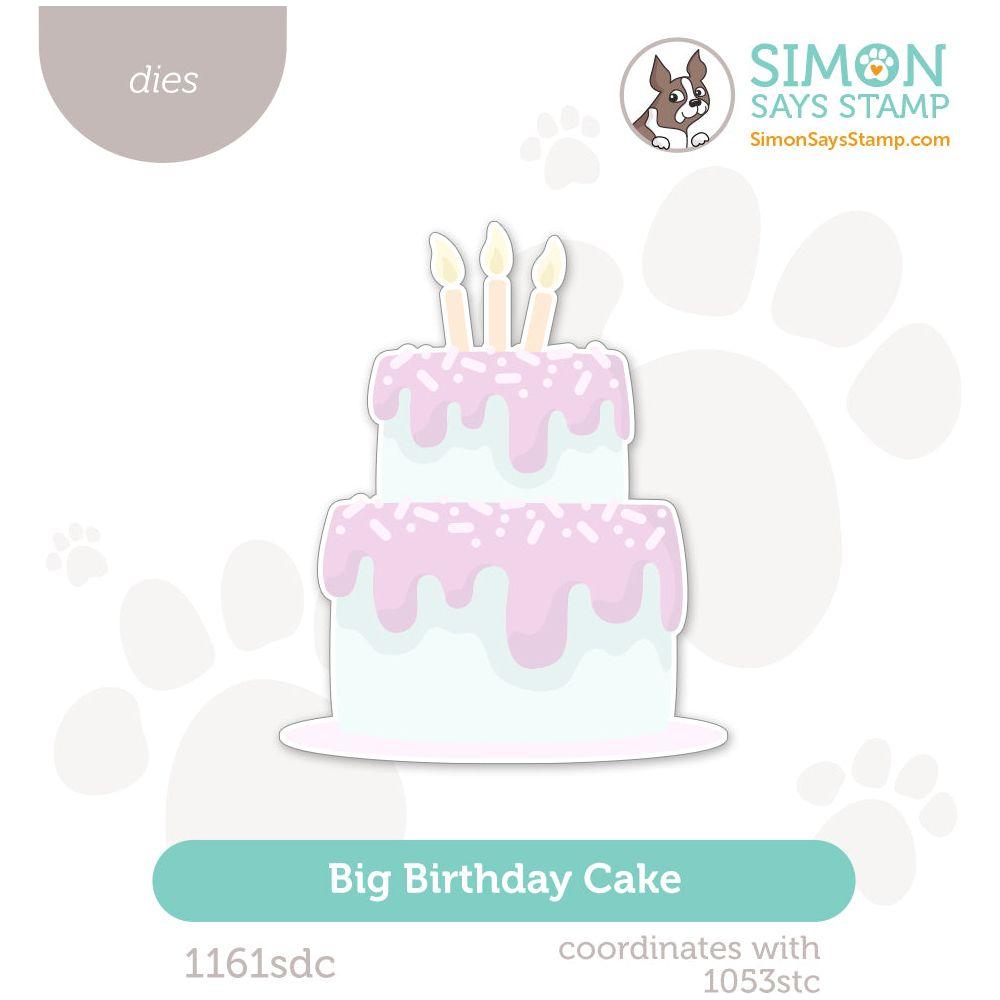 Simon Says Stamp Big Birthday Cake Wafer Dies 1161sdc