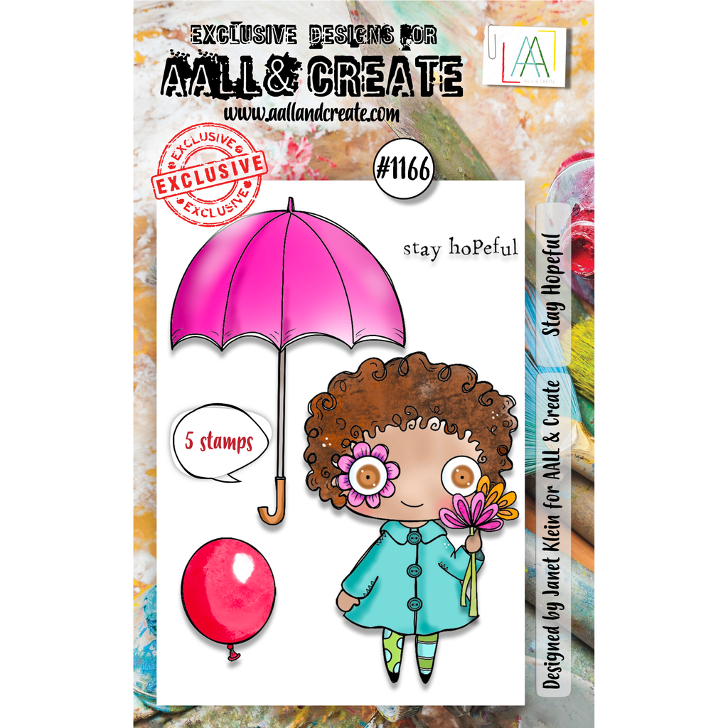 AALL & Create Stay Hopeful A7 Clear Stamps 1166