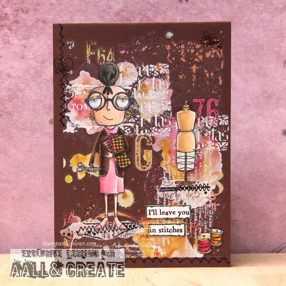 AALL & Create Sew Dee A7 Clear Stamps 1168 stitches