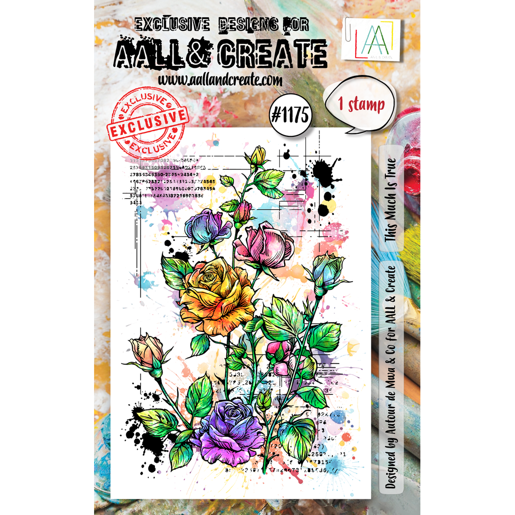 AALL & Create This Much Is True A7 Clear Stamp 1175