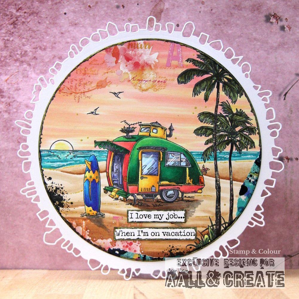 AALL & Create Caravan Palmeraie A6 Clear Stamps 1183 vacation