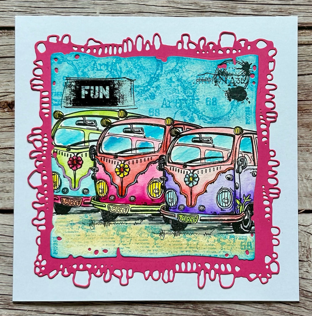 AALL & Create Babylon Camper A6 Clear Stamps 1184 fun