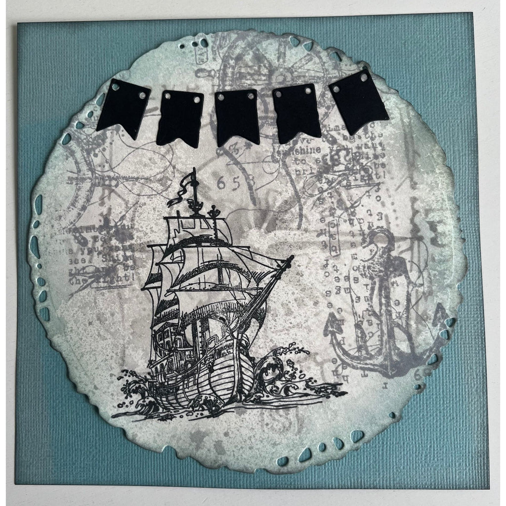 AALL & Create Pelican Galleon A6 Clear Stamps 1186 nautical