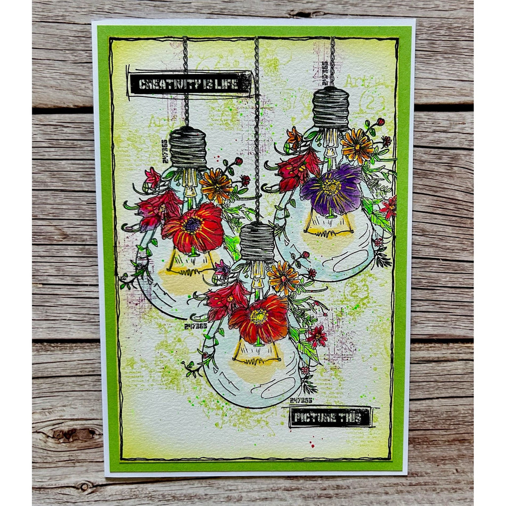 AALL & Create Earthy Bulbers A6 Clear Stamps 1188 creativity is life