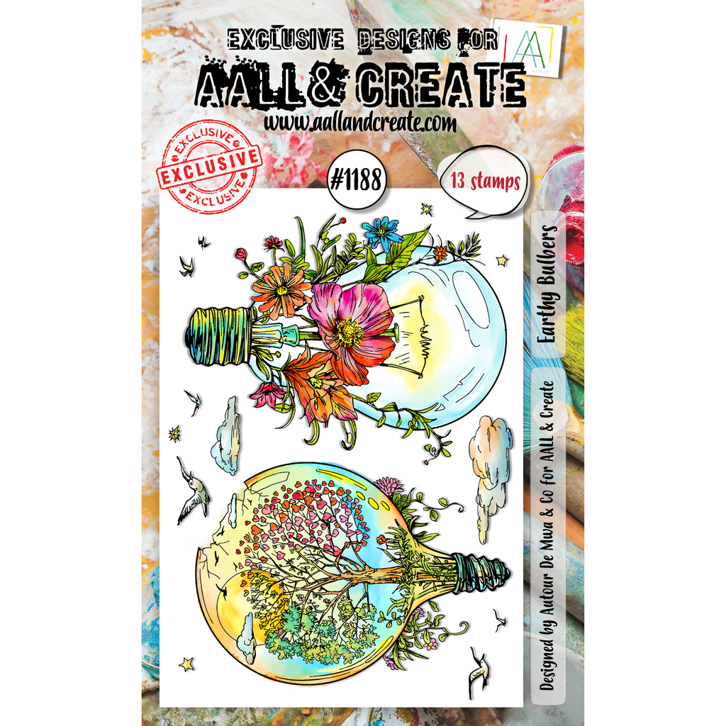 AALL & Create Earthy Bulbers A6 Clear Stamps 1188