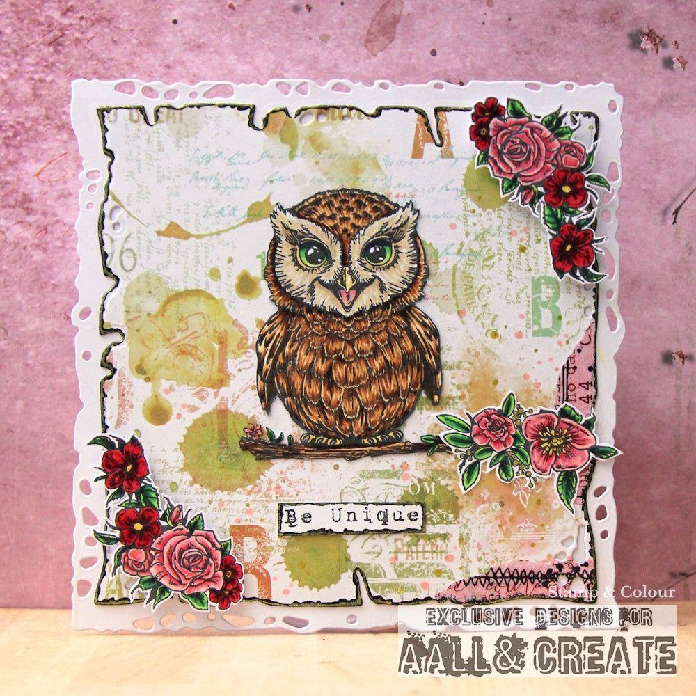 AALL & Create Night Wing Petals A6 Clear Stamps 1196 be unique