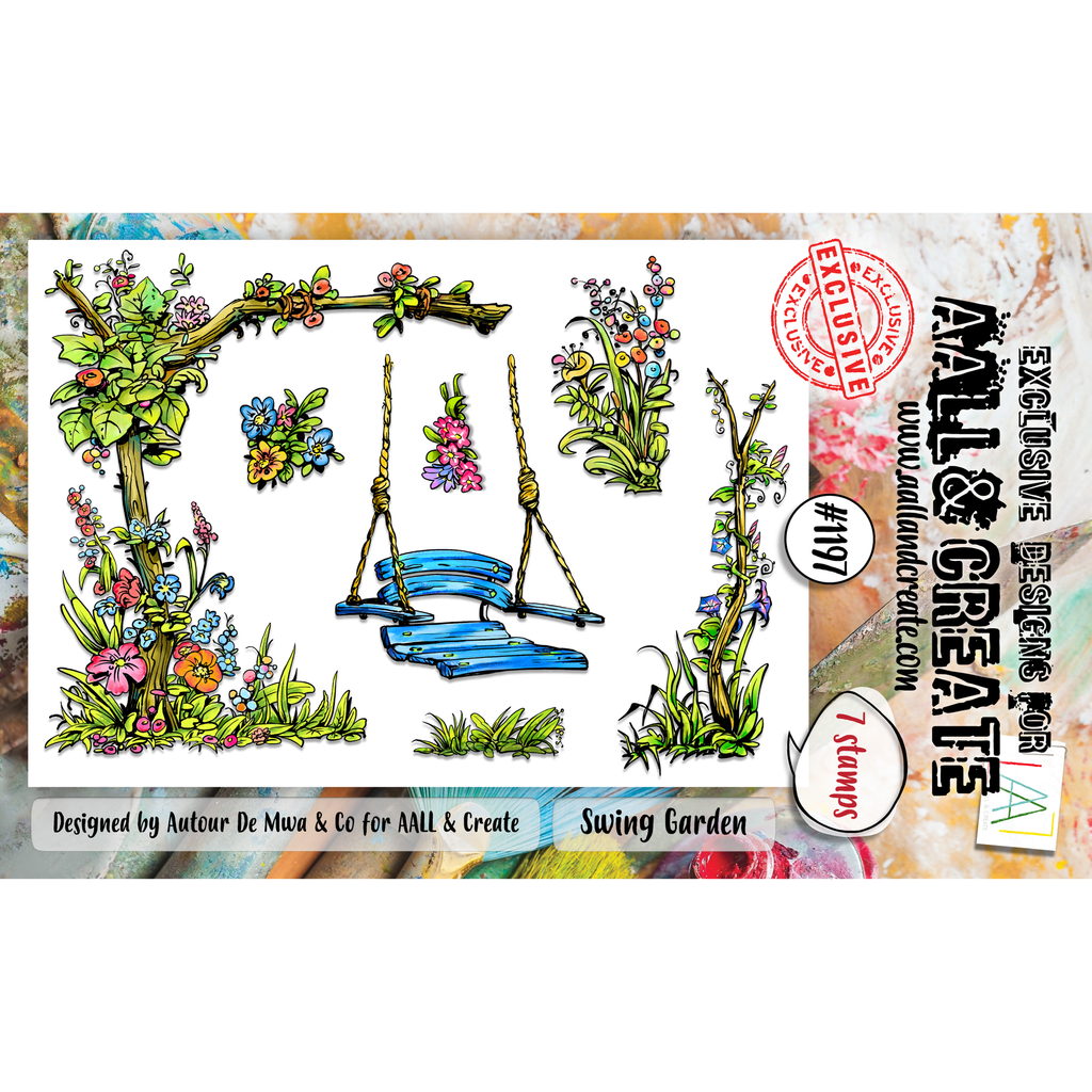 AALL & Create Swing Garden A6 Clear Stamps 1197