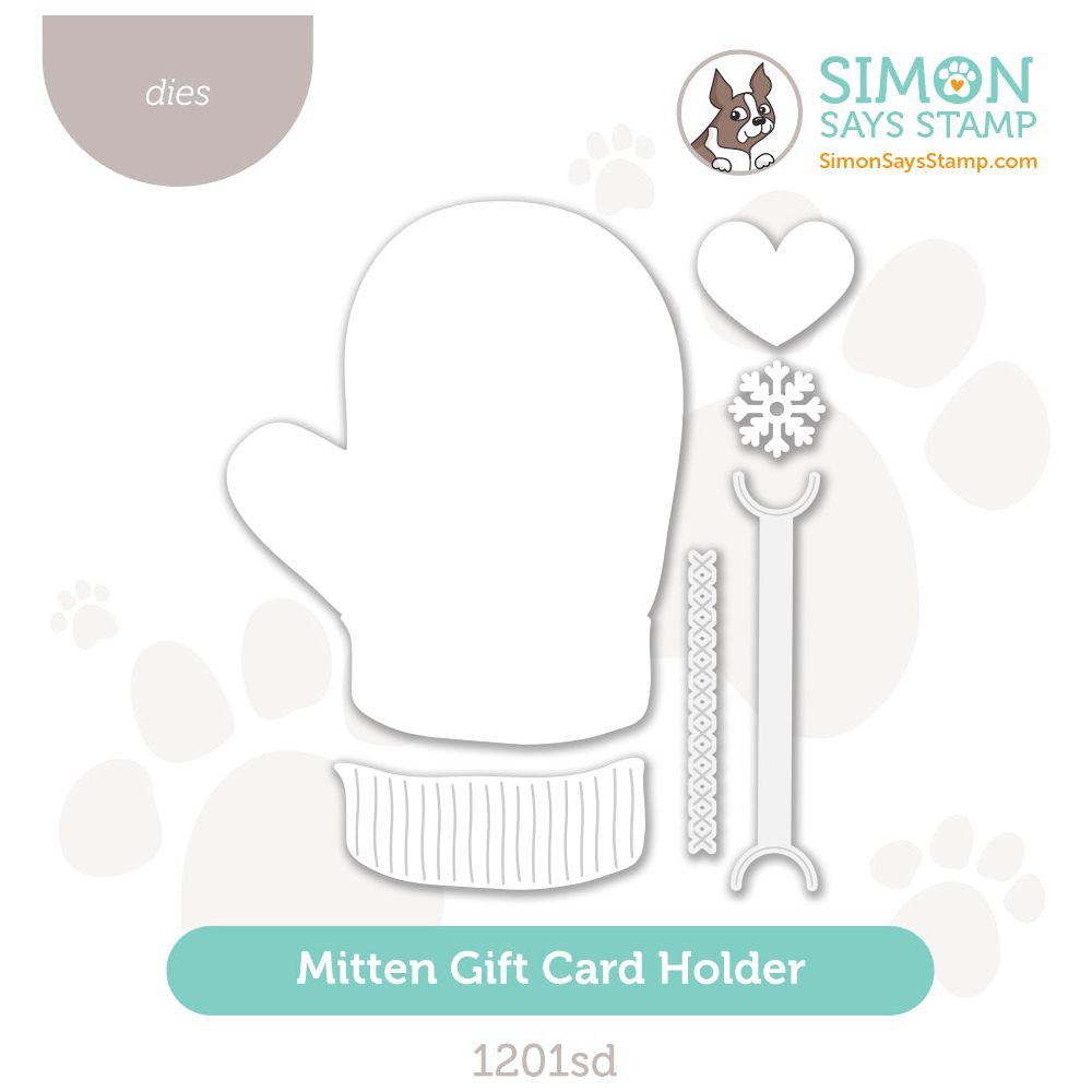 Simon Says Stamp Mitten Gift Card Holder Wafer Dies 1201sd