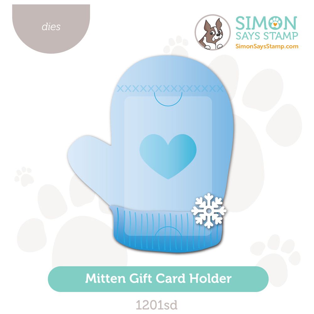 Simon Says Stamp Mitten Gift Card Holder Wafer Dies 1201sd