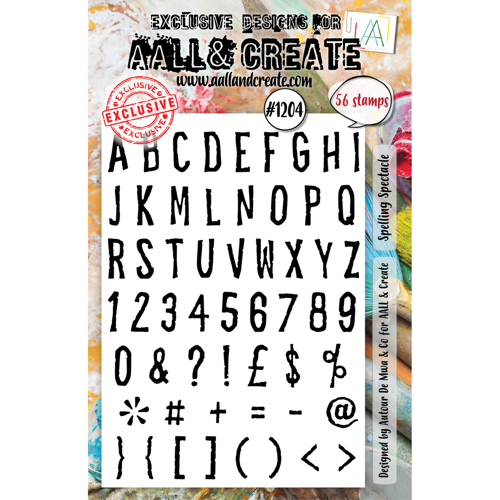 AALL & Create Spelling Spectacle A5 Clear Stamps 1204